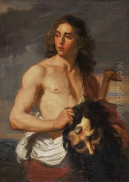 David Et La Tete De Goliath Oil Painting by Michele Desubleo