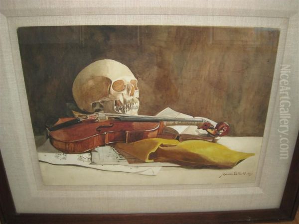 Memento Mori Oil Painting by Charles Maurice Detmold