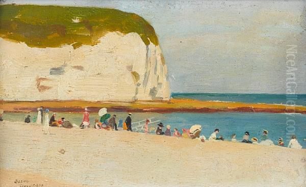 Etretat Oil Painting by Andre Devambez