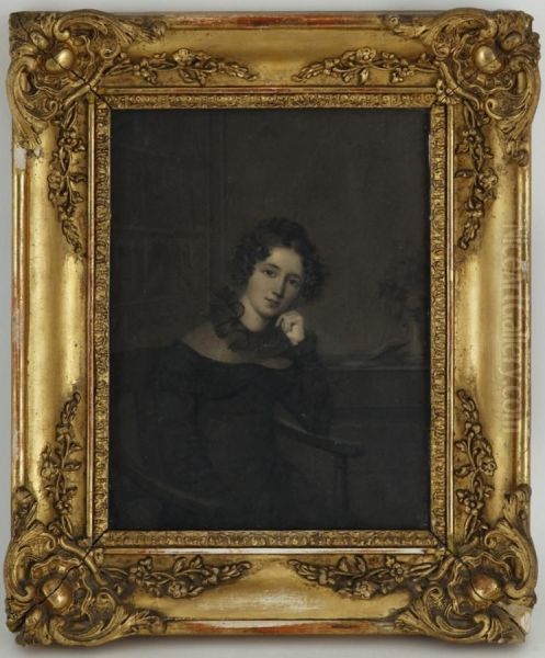 Mlle Henriette De Seheyterberg Oil Painting by Joseph Henri Deville