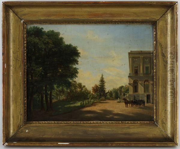 Palais Heynard Oil Painting by Joseph Henri Deville