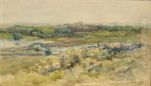 A Country Landscape by Frederick Usher Devoll