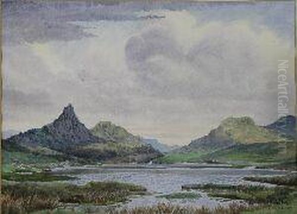 Loch Oscaig Oil Painting by George Devy