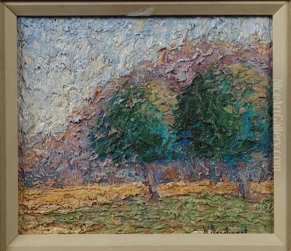 Apple Trees Oil Painting by Wynford Dewhurst