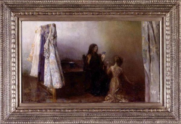 The Costumer Oil Painting by Maria Oakey Dewing