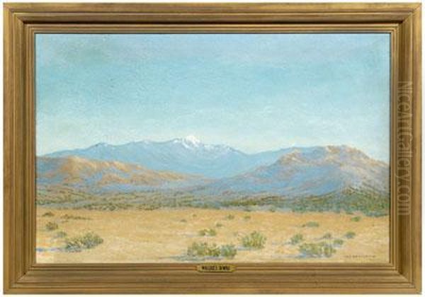 Arizona Desert Oil Painting by Wallace Leroy Dewolf