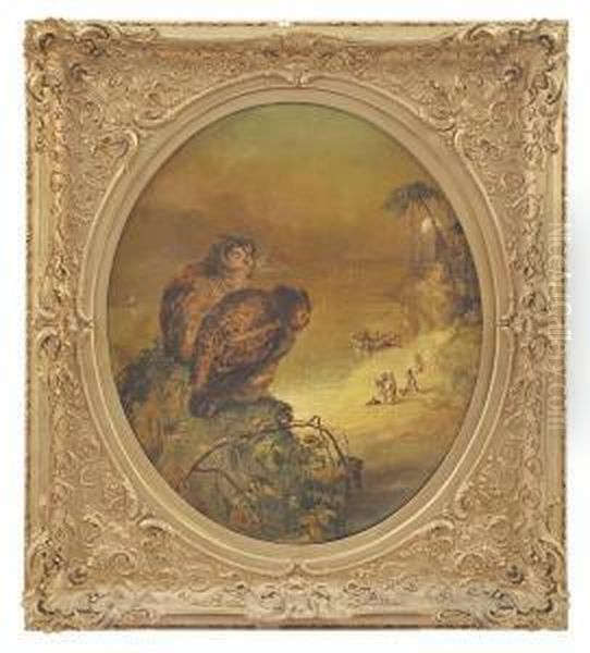 Story Of The Two Owls In Arabian Nights Oil Painting by William Dexter