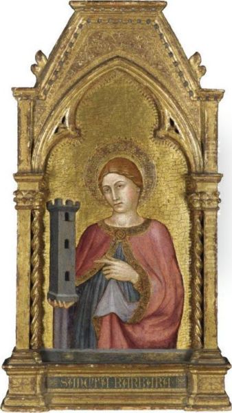 Saint Barbara Oil Painting by Taddeo Di Bartolo