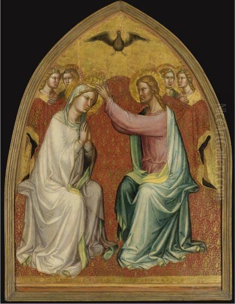 Coronation Of The Virgin Oil Painting by Martino Di Bartolomeo Di Biagio