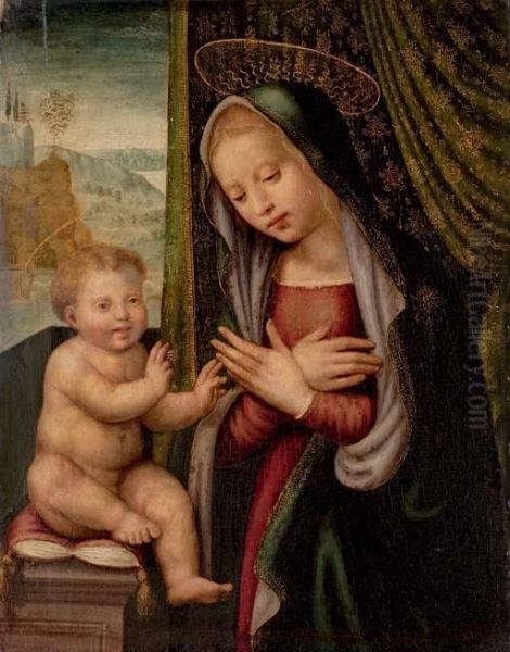 The Madonna And Child Oil Painting by Giuliano Bugiardini