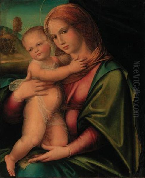 The Madonna And Child Oil Painting by Giuliano Bugiardini