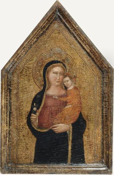 Madonna Col Bambino Oil Painting by Jacopo di Cione