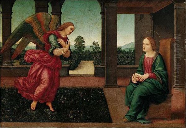 The Annunciation Oil Painting by Lorenzo Di Credi