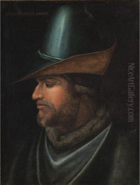 Portrait Of Uguccione Della Faggiuola Oil Painting by Cristofano dell' Altissimo