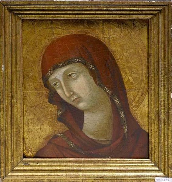 Heilige Mit Rotem Kopftuch. Oil Painting by Agostino di Duccio