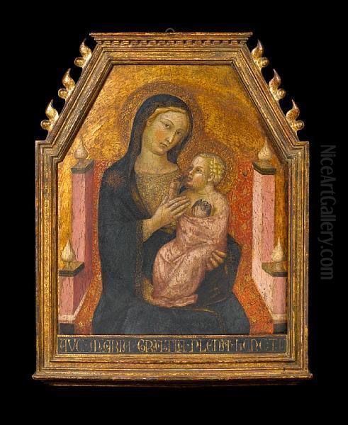 The Madonna And Child Oil Painting by Manfredi de Battilor Bartolo Di Fredi Fredi