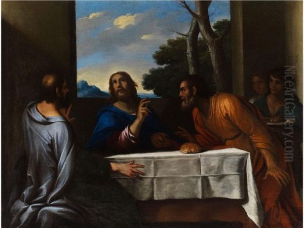 Das Abendmahl In Emmaus Oil Painting by Andrea Di Lione