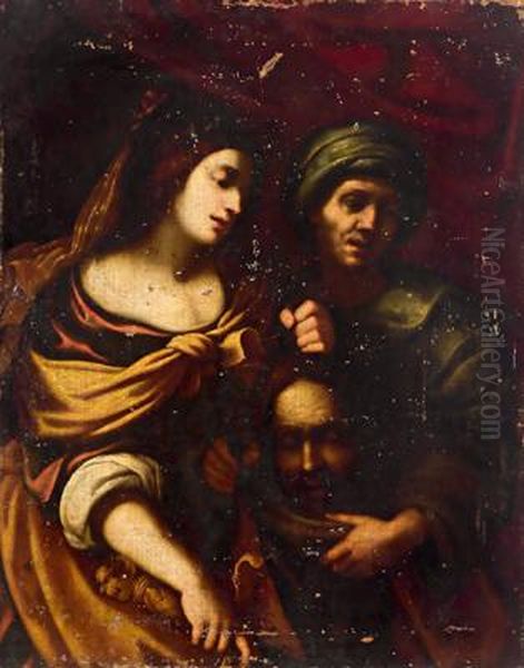 Giuditta Con La Testa Di Oloferne Oil Painting by Rutilio Lorenzo Di Manetti