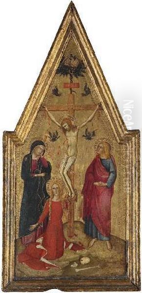 The Crucifixion Oil Painting by Buonaccorso Di Niccolo