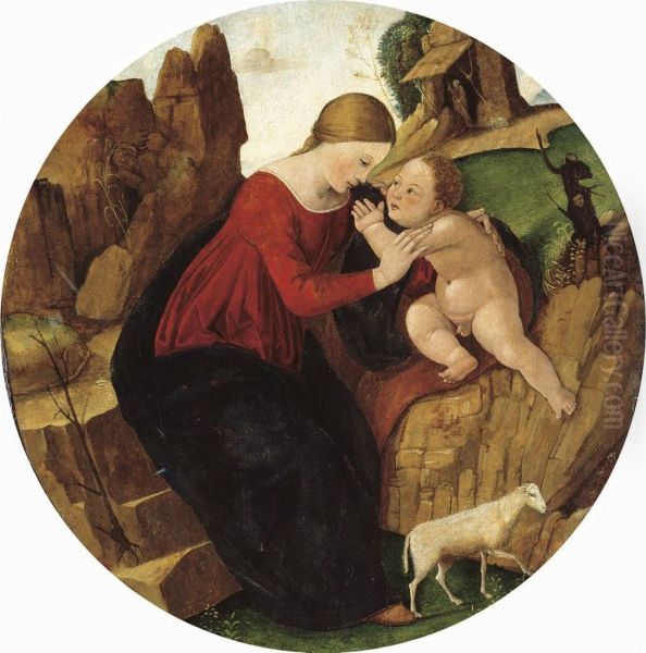 The Rest On The Flight Into Egypt Oil Painting by Piero Di Cosimo