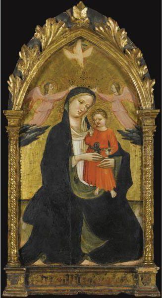 Madonna And Child Flanked By Two Angels by Dal Giovanni Marco Di Ponte