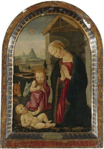 Madonna And Child Oil Painting by Bernardo Stefano Di Rosselli