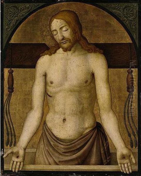 Christ As The Man Of Sorrows With The Instruments Of The Passion Oil Painting by Cosimo Rosselli