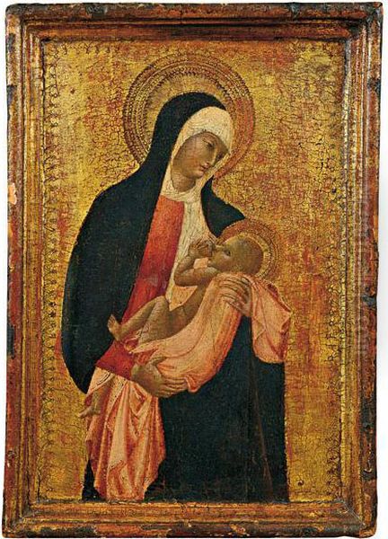 Madonna Del Latte Oil Painting by Stefano Giovanni Di Sassetta