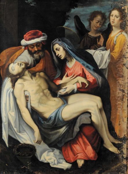 Pieta' Oil Painting by Santi Di Tito