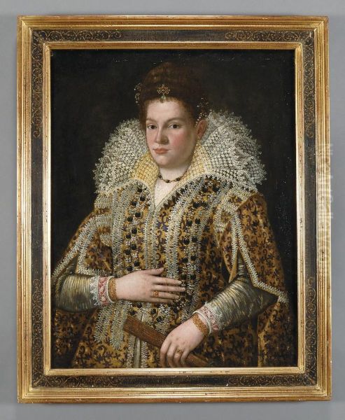 Ritratto Di Principessa Della Famiglia Medici Oil Painting by Tiberio di Tito