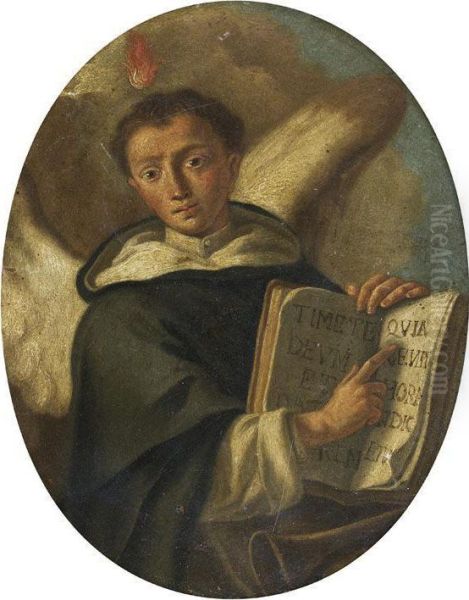 Saint Thomas D'aquin Oil Painting by Giacinto Diano