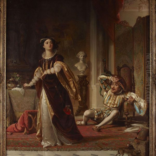 Kate From The Taming Of The Shrew Oil Painting by Sir Thomas Francis Dicksee