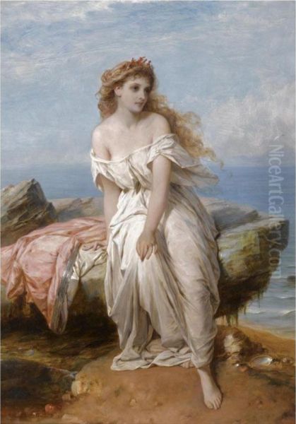 Miranda, The Tempest Oil Painting by Sir Thomas Francis Dicksee