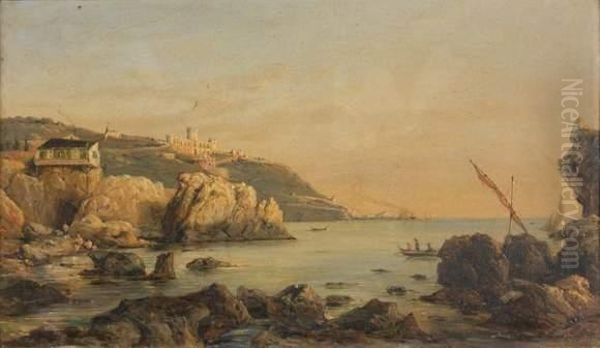 Le Chateau De L'anglais, Pres De Nice Oil Painting by Jules Didier