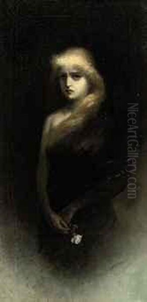 An Allegory Of Lost Love Oil Painting by Karl Wilhelm Diefenbach