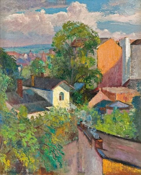 View The Villa Kossakowka In Krakow Oil Painting by Henryk Dietrich