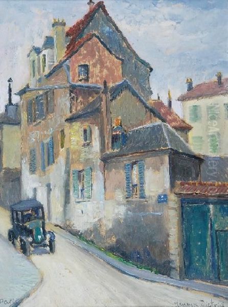 Motyw Z Montmartre Oil Painting by Henryk Dietrich