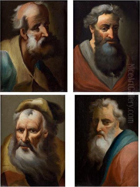 Portraits De Notables Oil Painting by Christian Wilhelm Ernst Dietrich