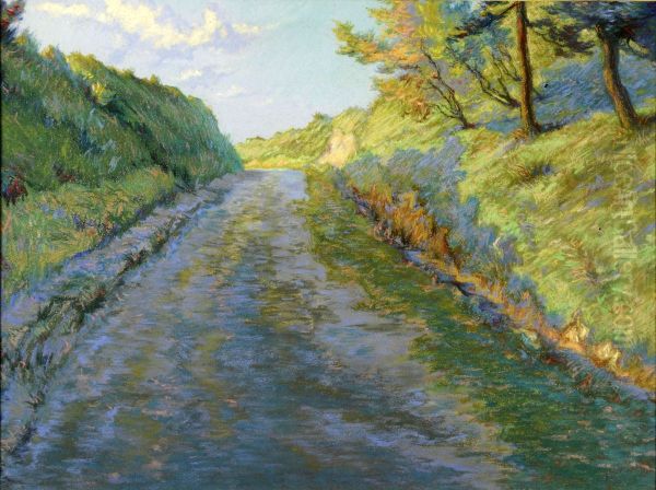 Chemin Creux. Oil Painting by Victor Dieu