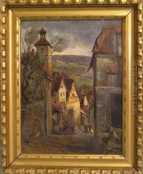 Frankisches Dorf Oil Painting by Hugo Diez