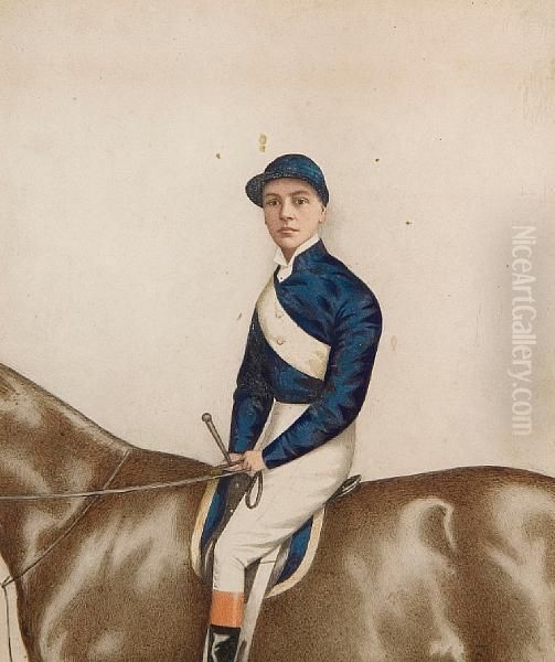 Portrait Of The Jockey Sam Lofts Oil Painting by Joshua Dighton