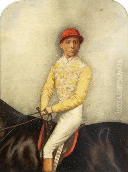 A. White On The Illuminata Colt Oil Painting by Joshua Dighton