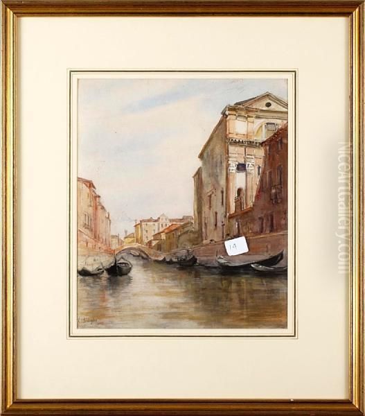 'a Venetian Scene' Oil Painting by Richard Dighton