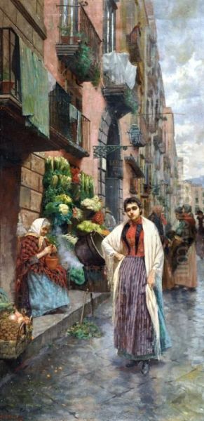 Figura Femminile Oil Painting by Francesco Paolo Diodati