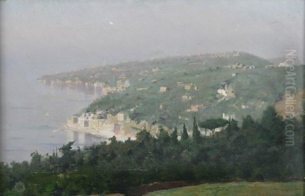 La Baie De Naples Oil Painting by Francesco Paolo Diodati