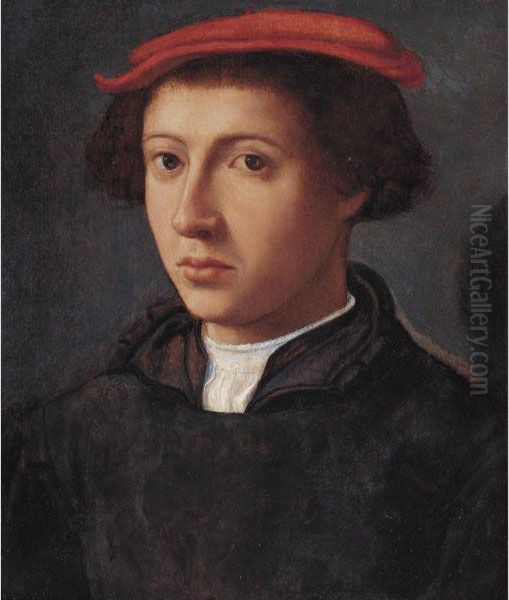 Portrait Of A Young Man Oil Painting by Jacobsz Dirck