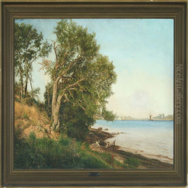 Ved Guldborgsund Oil Painting by Helmuth Dirckinck-Holmfeld