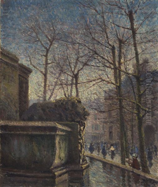 Fra Place Saint-sulpice, Paris Oil Painting by Carl-Edvard Diriks