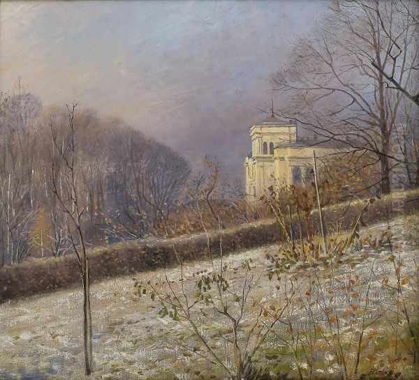 Villa Ved Drammensveien Oil Painting by Carl-Edvard Diriks