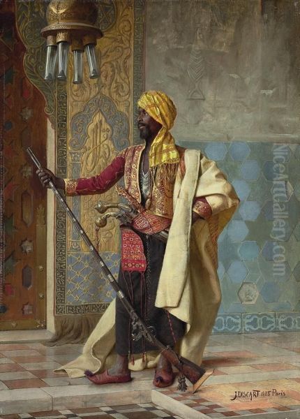 The Harem Guard Oil Painting by Jean Discart